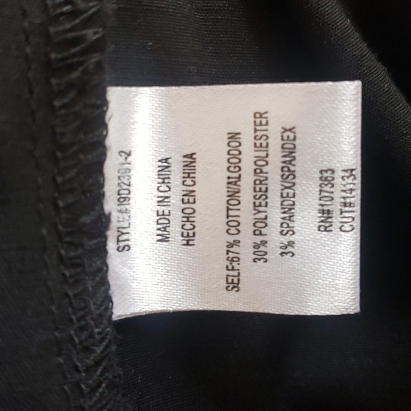 SOLEMIO Black Satin Strapless Rosette Mini Dress EXTRA SMALL - Picture 13 of 14